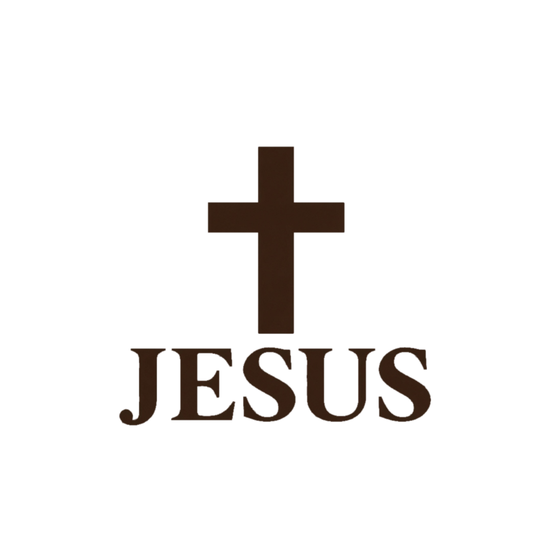 Brystmotivet på Jesus Changes Everything-t-skjorten: et kors over ordet JESUS