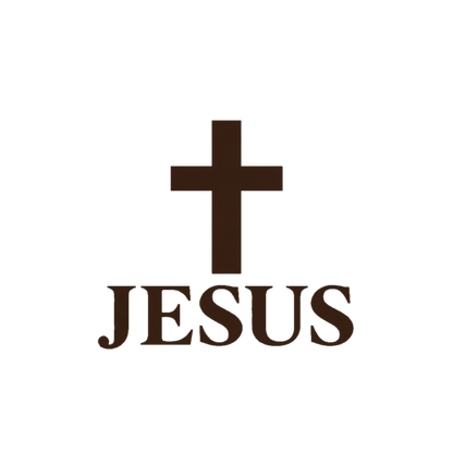Brystmotivet på Jesus Changes Everything-t-skjorten: et kors over ordet JESUS
